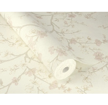 Rouleau de papier peint à motif floral