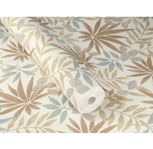 Rouleau de papier peint avec motif de feuilles