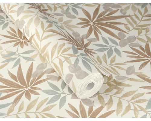 Rouleau de papier peint avec motif de feuilles