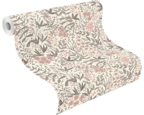 Rouleau de papier peint à motif floral