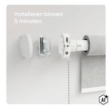 Instructions de montage pour un moteur de store enrouleur électrique avec support mural et accessoires pour une installation rapide. (Image AI modified or generated)