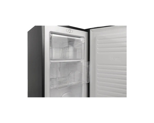 Vue intérieure d''un réfrigérateur avec compartiments de rangement transparents