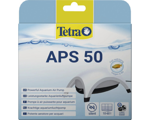 Pompe à air Tetra APS 50 Edition White Emballage de la pompe à air pour aquarium Tetra APS 50