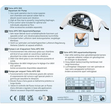 Pompe à air pour aquarium Tetra APS 300 avec régulateur de débit d''air