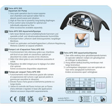Pompe à air d''aquarium Tetra APS 300 avec chambres antibruit et pieds en caoutchouc