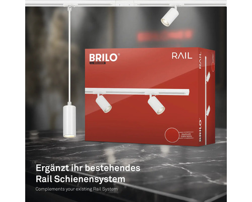 Brilo Rail Schienensystem-Erweiterung zur Ergänzung bestehender Systeme
