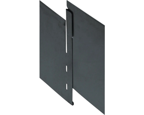 Bordure de gazon métallique avec élément de connexion pour l''aménagement paysager