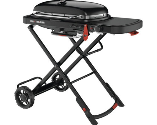 Weber Traveler Gasgrill auf Rädern, schwarz