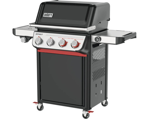 Weber Spirit Gasgrill mit vier Brennern und zwei Seitenablagen
