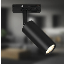 Spot LED noir pour systèmes de rails