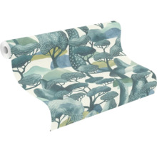 Tapetenrolle mit Baummuster für die Wandgestaltung