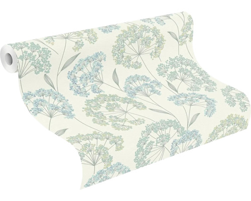 Tapetenrolle mit floralem Muster