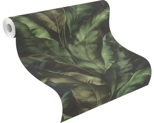 Rouleau de papier peint avec motif de feuilles