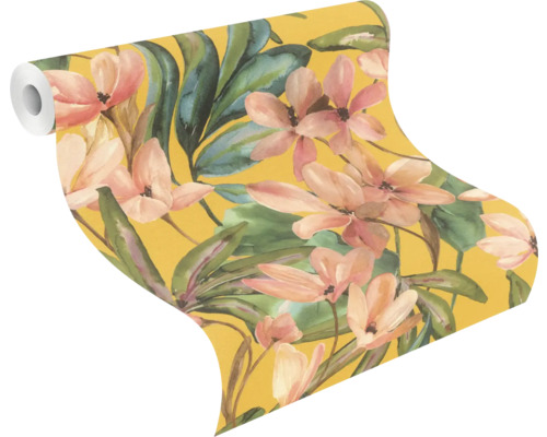 Rouleau de papier peint à motif floral