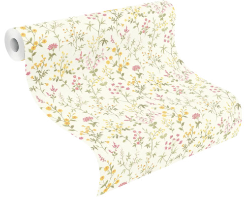 Rouleau de papier peint à motif floral