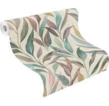 Rouleau de papier peint avec motif de feuilles