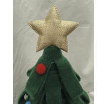 Sapin de Noël en tissu avec étoile