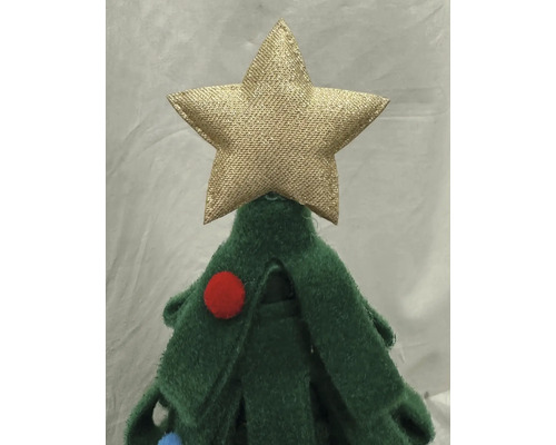 Weihnachtsbaum aus Stoff mit Sternspitze
