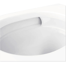 Vue détaillée de toilettes en céramique