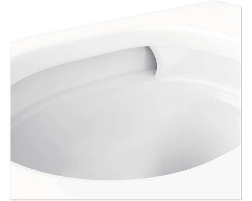 Vue détaillée de toilettes en céramique