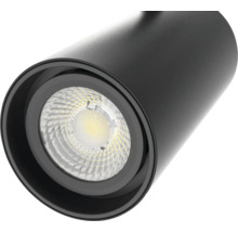 Schwarzer LED-Strahler zur Deckenmontage