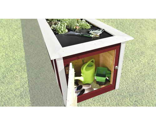 Armoire de jardin avec jardinière et outils de jardinage