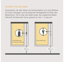 SOLUNA DIM-OUT Alu-Jalousie mocca 40x130 cm, mit 20% mehr Lamellen zur besseren Verdunkelung
