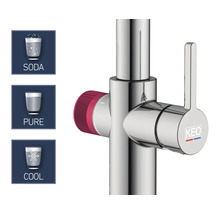 Wasserhahn mit Soda-, Rein- und Kühlfunktion