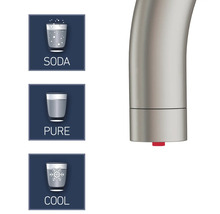 Wasserhahn mit Soda-, Rein- und Kühloptionen