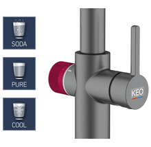KEO Wasserhahn für Soda, reines und gekühltes Wasser