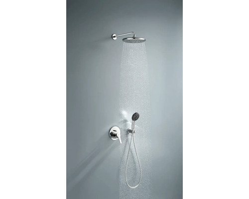 Duschsystem mit Kopfbrause, Handbrause und Armatur