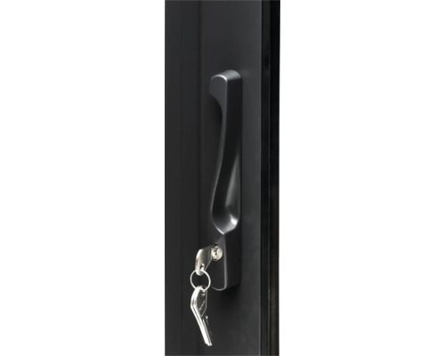 Poignée de porte d''armoire avec clé dans la serrure