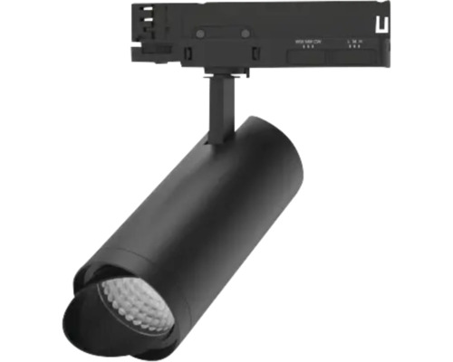 Projecteur LED noir pour montage sur rail