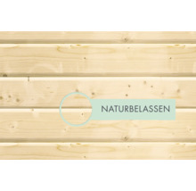 Naturholzfassade, unbehandelt