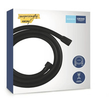 Verpackung einer Grohe Duschbrausegarnitur mit 1500 mm Brauseschlauch und universellem Anschluss