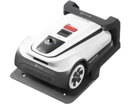 Robot tondeuse sur station de charge