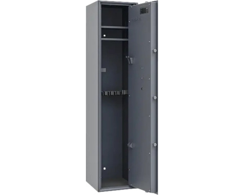 Armoire à fusils avec porte ouverte pour ranger les armes longues