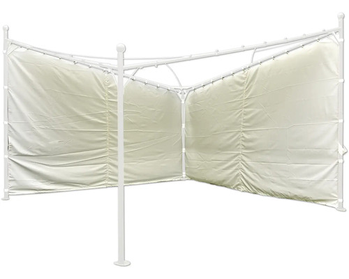 Paravent autoportant blanc avec revêtement textile