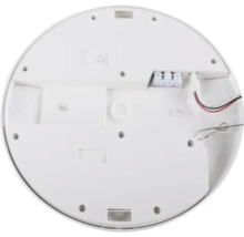 Runde Deckenleuchte, Innenseite mit elektrischen Anschlüssen