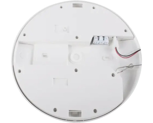 Runde Deckenleuchte, Innenseite mit elektrischen Anschlüssen