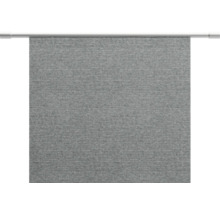 Store latéral gris avec texture en tissu