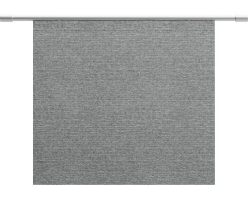 Store latéral gris avec texture en tissu