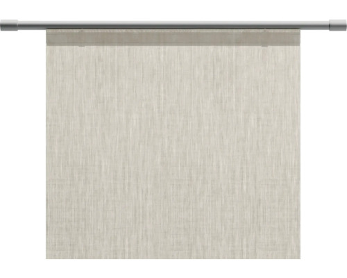 Panneau japonais avec barre de lestage sur tringle à rideaux