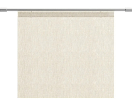 Panneau japonais beige sur tringle à rideaux