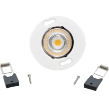 Deckeneinbaustrahler mit Schrauben und Halteklammern