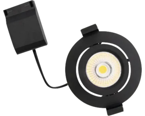 Schwarzer LED-Deckenspot für Stromschienen