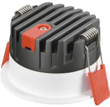 Deckeneinbaustrahler mit Kühlkörper, Federklammern und Schraube