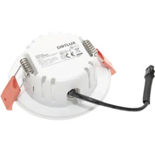 Dotlux Einbaustrahler von unten mit Befestigungsfedern und Kabel