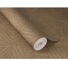 Rouleau de papier peint structuré avec motif géométrique