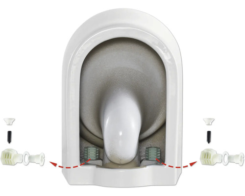 Fixation d''un WC sur pied